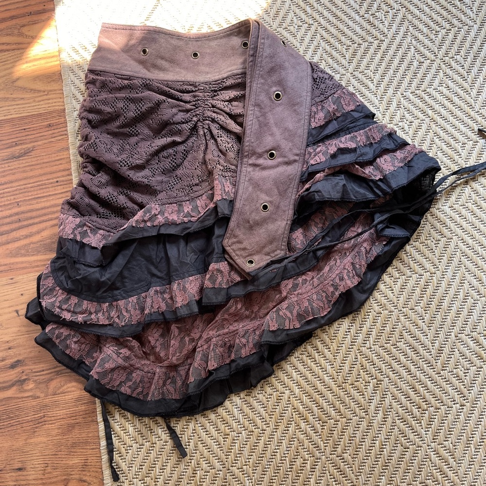 Layered Wrap Skirt